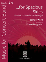...for Spacious Skies Concert Band sheet music cover